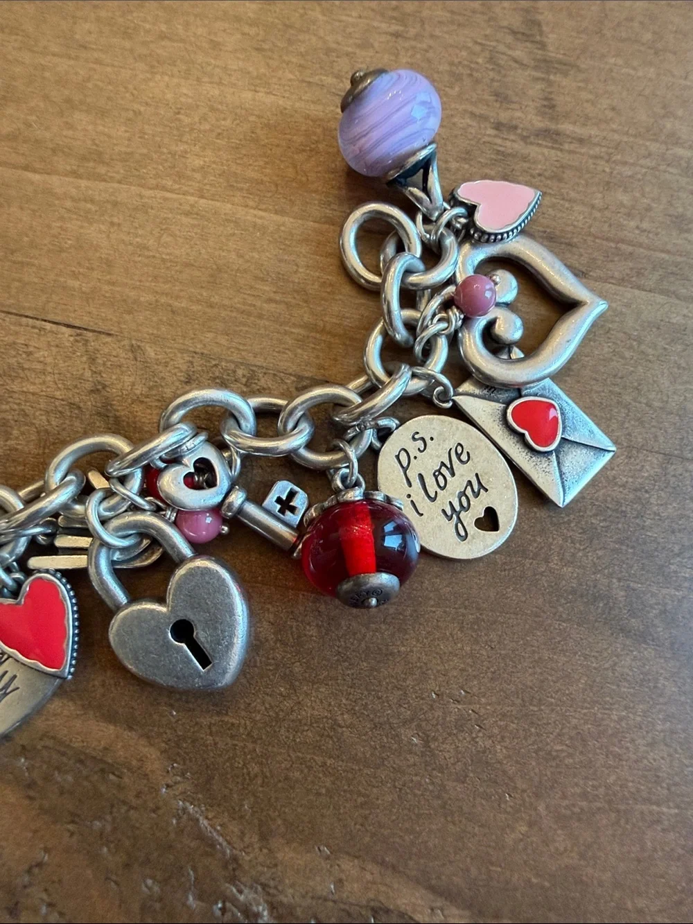 James Avery heart charm bracelet. All JA charms, 35 charms - Picture 2 of 5